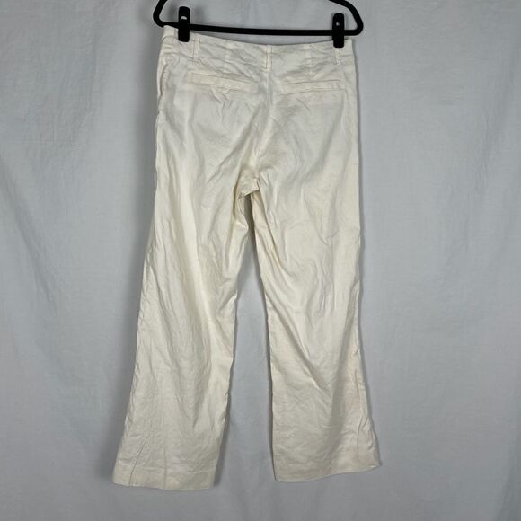 Peruvian Connection White Linen Trouser - Women’s 8 - Picture 2 of 7